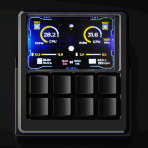 8-Key Programmable Macro Pad with Display for PC & Mac – NexMacro Core 8