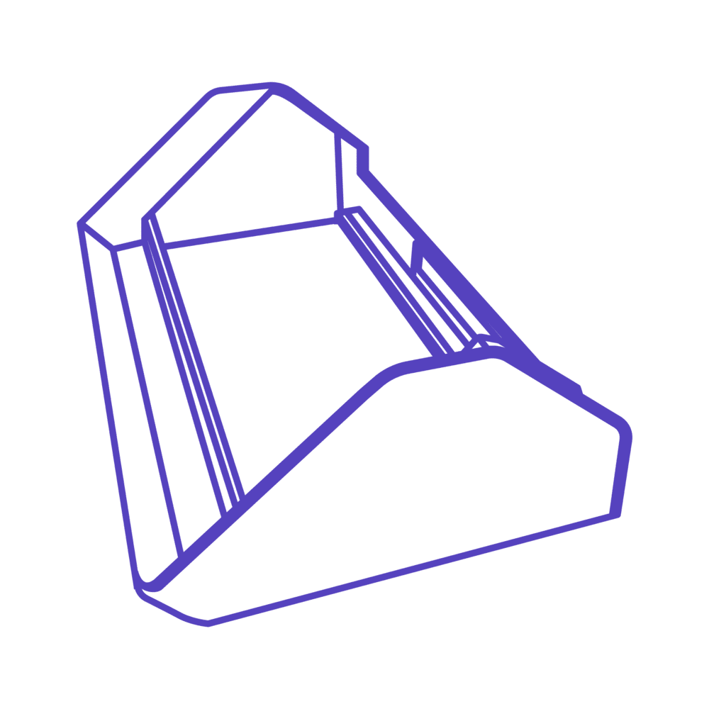 NexMacro angled stand outline