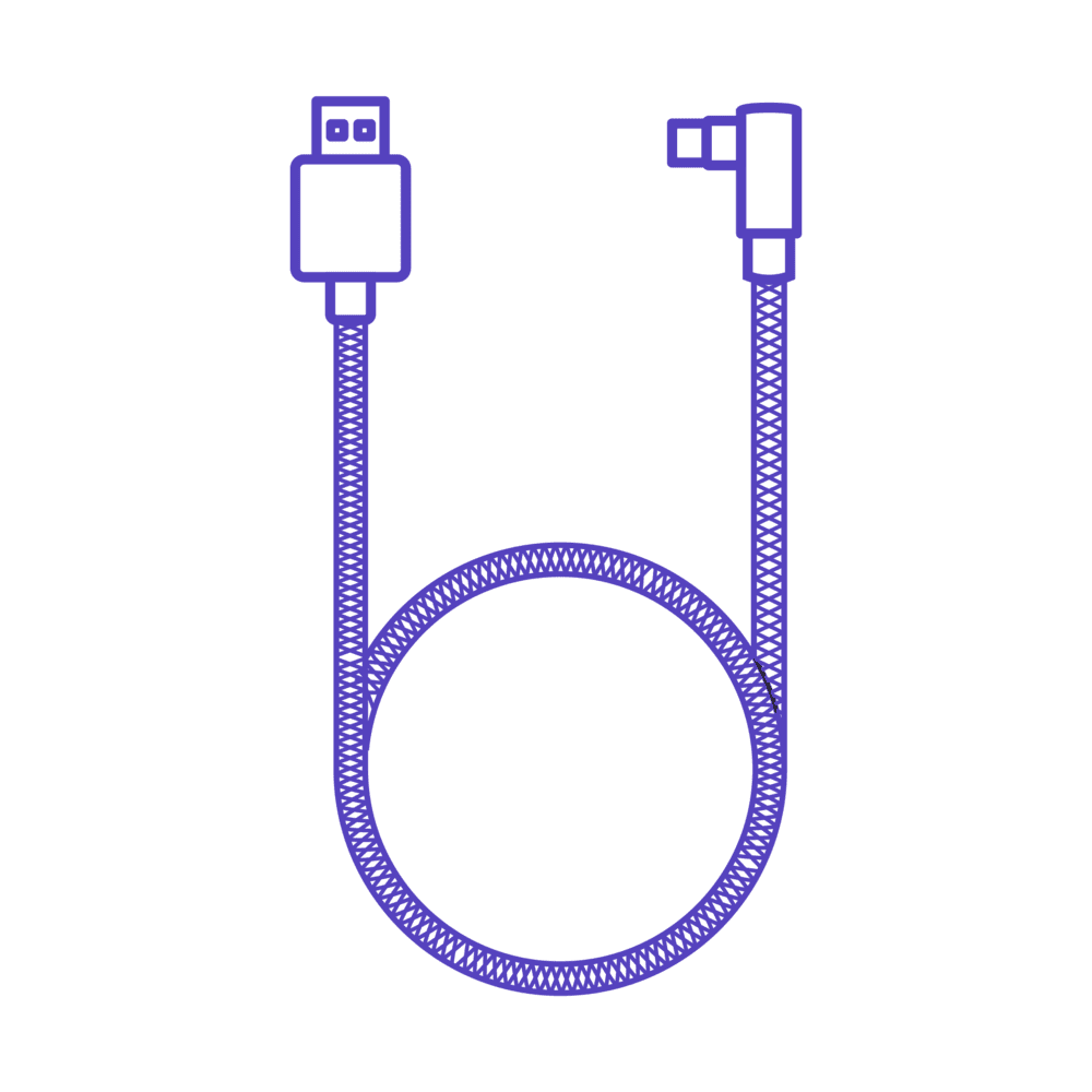 USB-C cable outline