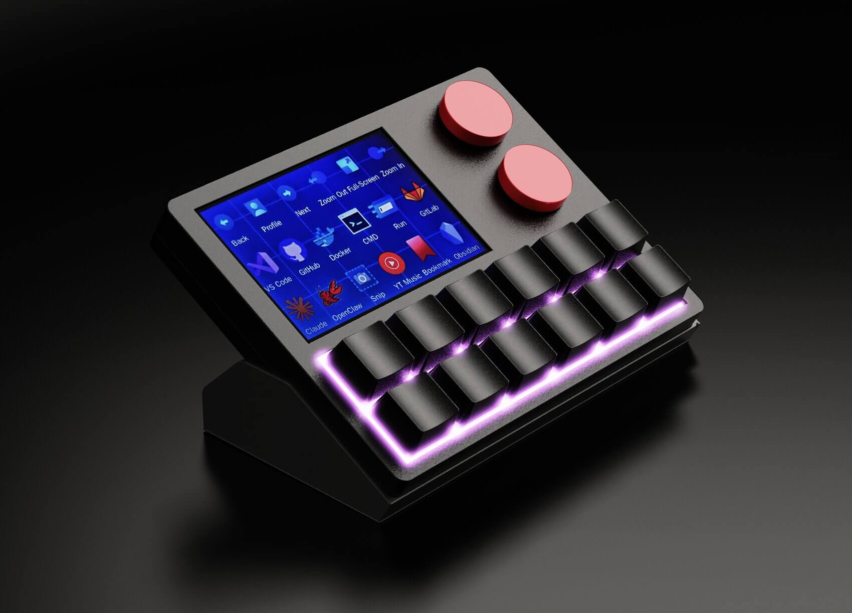 NexMacro macro pad on desk for productivity workflows